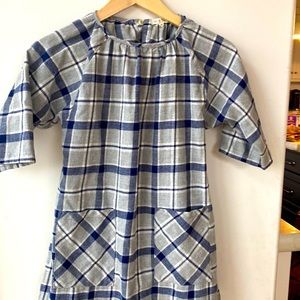 Mabo flannel plaid dress